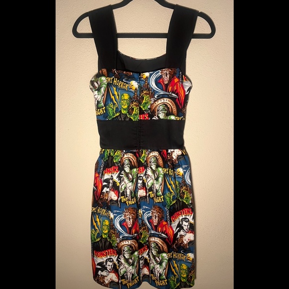Classic Horror Monster Pin-up Dress - Picture 4 of 4